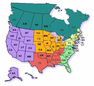 Map of US
